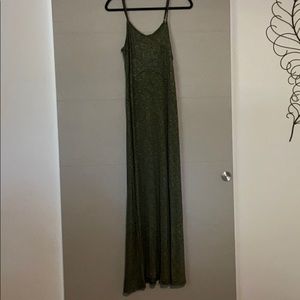 Green Stripped Maxi